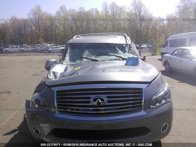 JN8AZ2NC4E9352109 - 2014 INFINITI QX80 GRAY photo 6