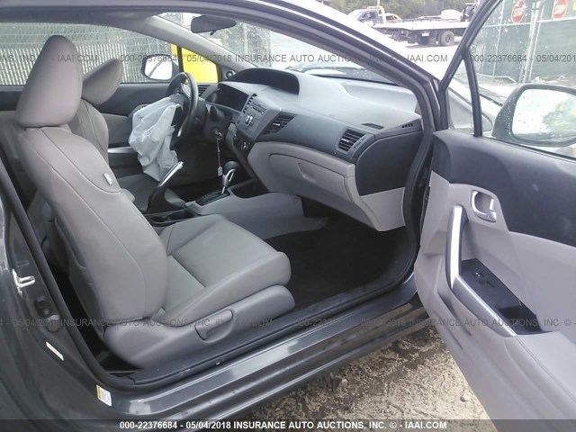 2HGFG3B06CH527322 - 2012 HONDA CIVIC EXL 灰色 照片 5