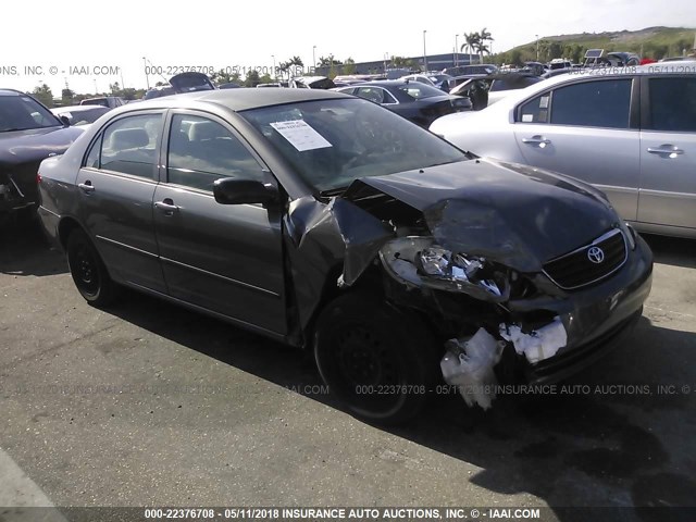 2T1BR32E25C438945 - 2005 TOYOTA COROLLA CE/LE/S GRAY photo 1