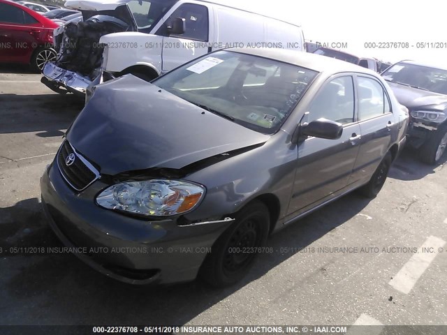 2T1BR32E25C438945 - 2005 TOYOTA COROLLA CE/LE/S GRAY photo 2