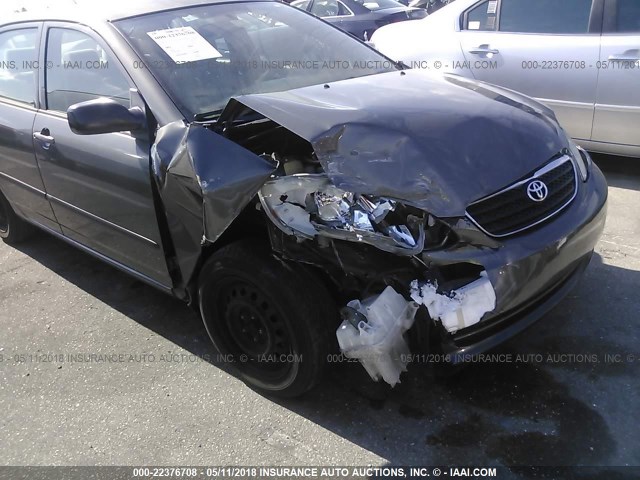 2T1BR32E25C438945 - 2005 TOYOTA COROLLA CE/LE/S GRAY photo 6