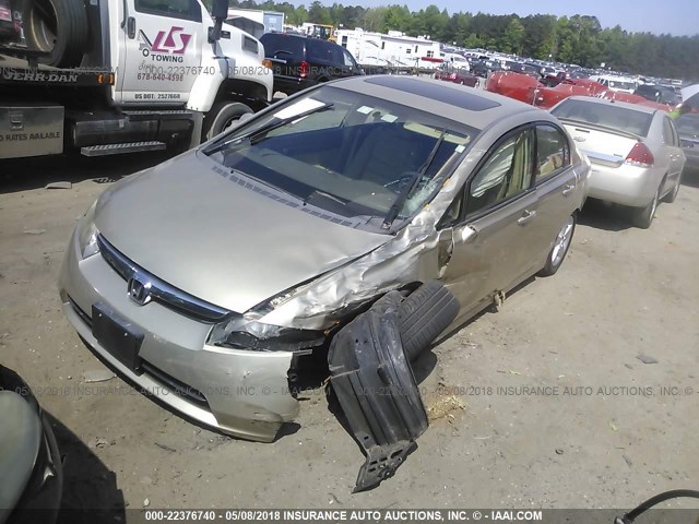 1HGFA16988L020821 - 2008 HONDA CIVIC EXL GOLD photo 2