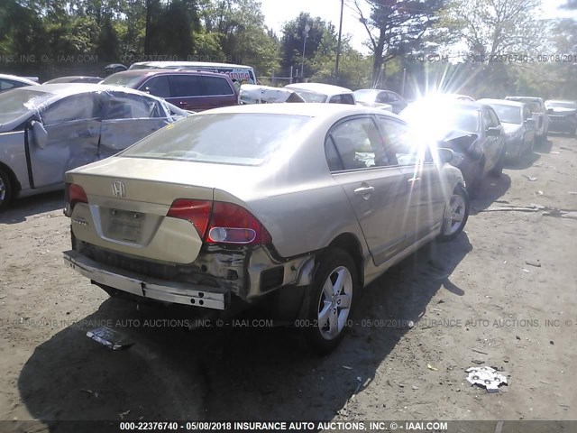 1HGFA16988L020821 - 2008 HONDA CIVIC EXL GOLD photo 4