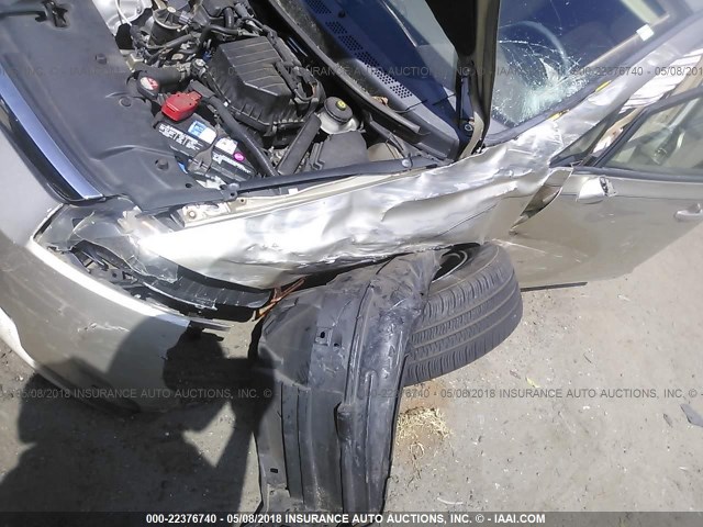 1HGFA16988L020821 - 2008 HONDA CIVIC EXL GOLD photo 6