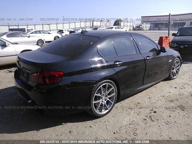 WBAKN9C53ED681922 - 2014 BMW 550 I BLACK photo 4