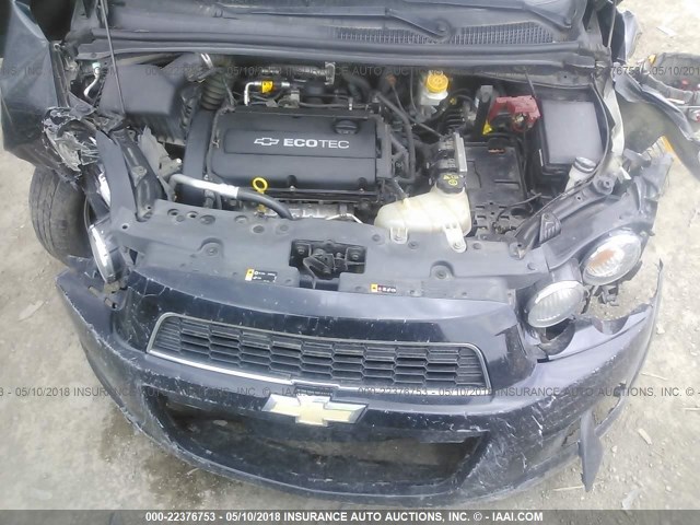 1G1JA6SH8C4110842 - 2012 CHEVROLET SONIC LS 黑色 照片 10