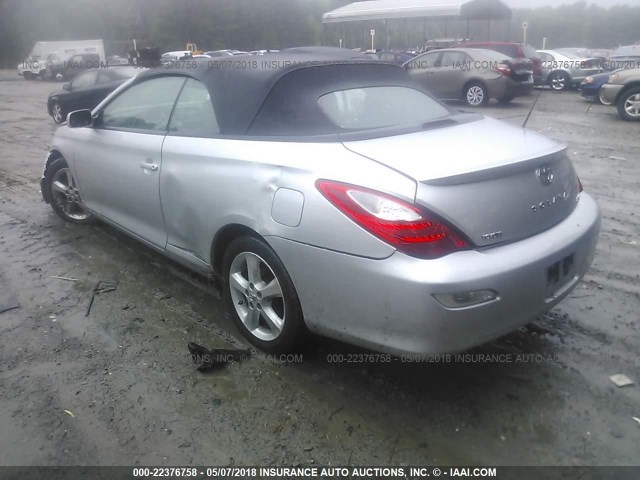 4T1FA38P98U160520 - 2008 TOYOTA CAMRY SOLARA SE/SLE/SPORT SILVER photo 3