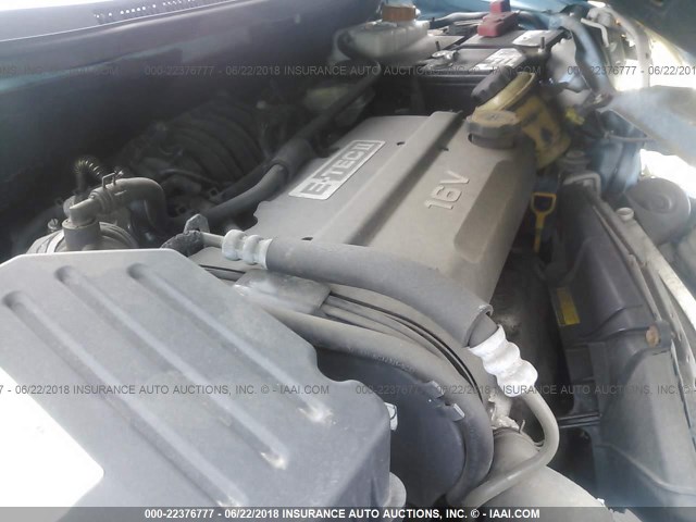 KL1TD56657B138276 - 2007 CHEVROLET AVEO LS BLUE photo 10