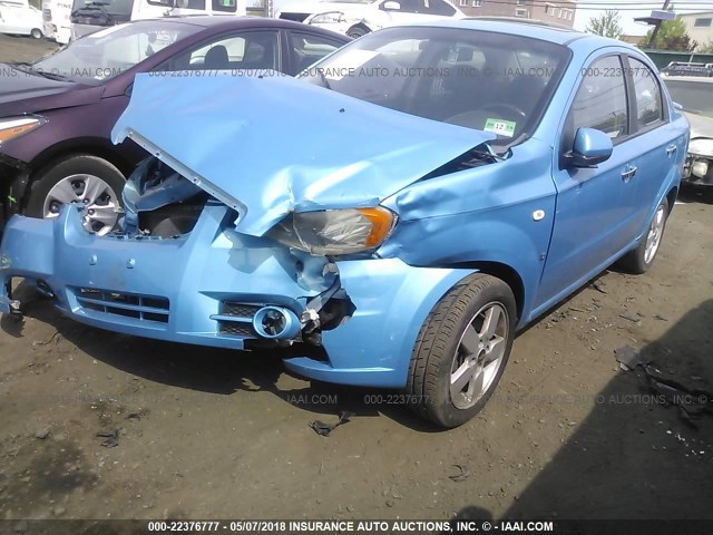 KL1TD56657B138276 - 2007 CHEVROLET AVEO LS BLUE photo 2
