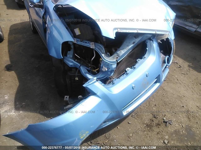 KL1TD56657B138276 - 2007 CHEVROLET AVEO LS BLUE photo 6