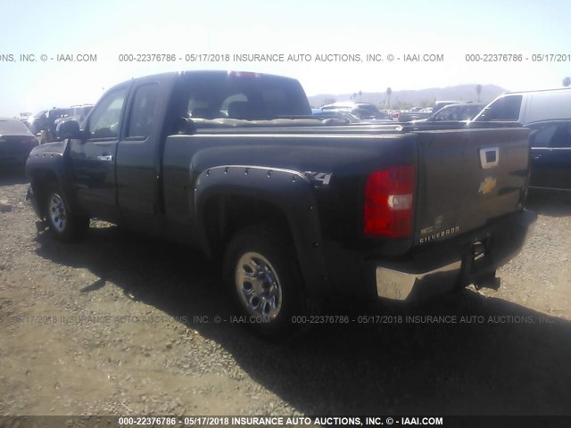 1GCRKREA9BZ442331 - 2011 CHEVROLET SILVERADO K1500 LS BLACK photo 3