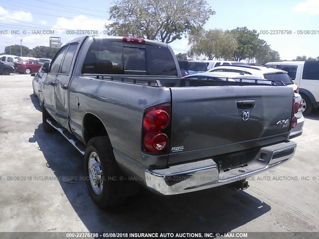 1D7KS28C77J534636 - 2007 DODGE RAM 2500 ST/SLT GRAY photo 3