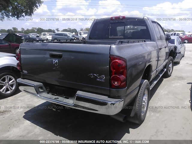 1D7KS28C77J534636 - 2007 DODGE RAM 2500 ST/SLT GRAY photo 4