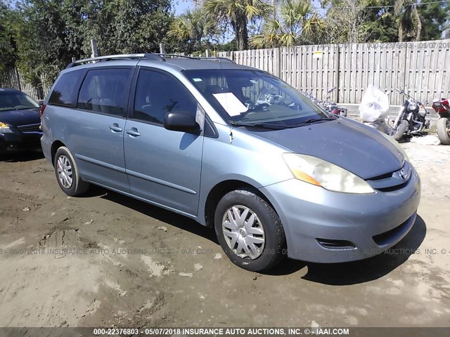 5TDZA23C26S402680 - 2006 TOYOTA SIENNA CE/LE BLUE photo 1