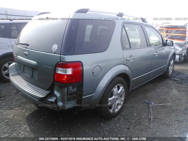 1FMDK06115GA36298 - 2005 FORD FREESTYLE LIMITED GREEN photo 4