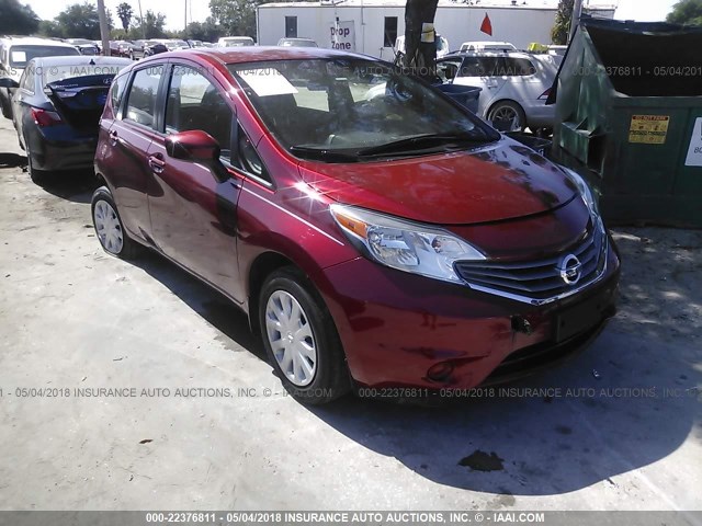 3N1CE2CP6GL385325 - 2016 NISSAN VERSA NOTE S/S PLUS/SV/SL/SR RED photo 1