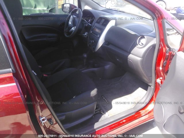 3N1CE2CP6GL385325 - 2016 NISSAN VERSA NOTE S/S PLUS/SV/SL/SR RED photo 5