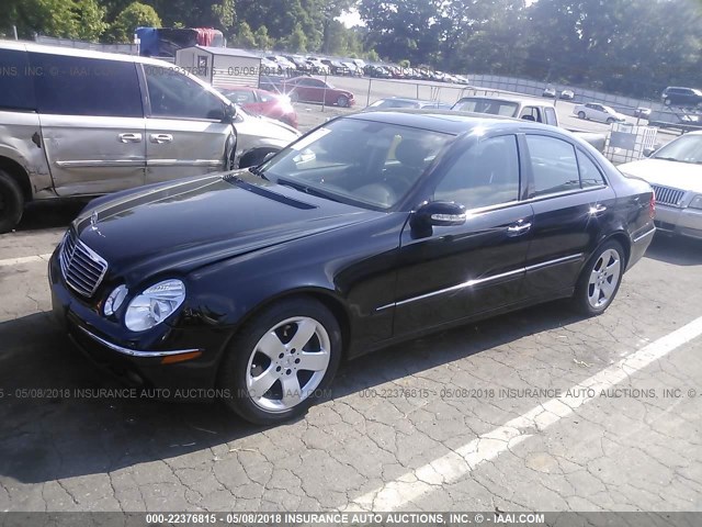 WDBUF70J96A890257 - 2006 MERCEDES-BENZ E 500 BLACK photo 2