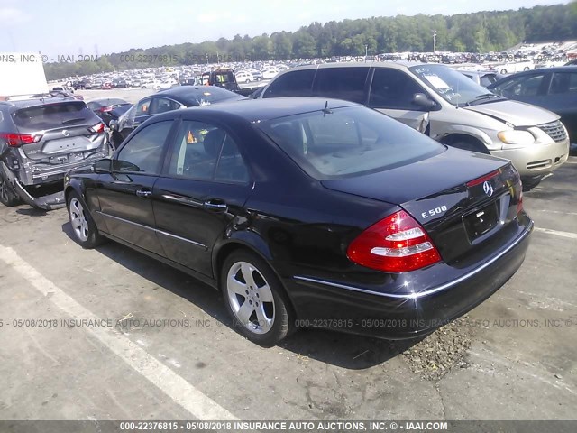 WDBUF70J96A890257 - 2006 MERCEDES-BENZ E 500 BLACK photo 3