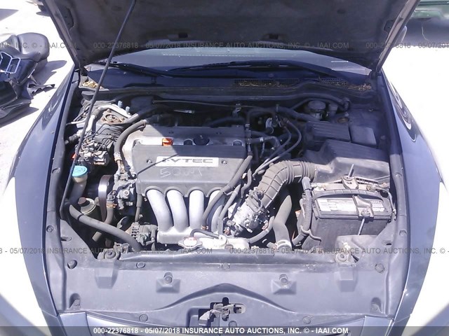 1HGCM55844A069630 - 2004 HONDA ACCORD EX GRAY photo 10