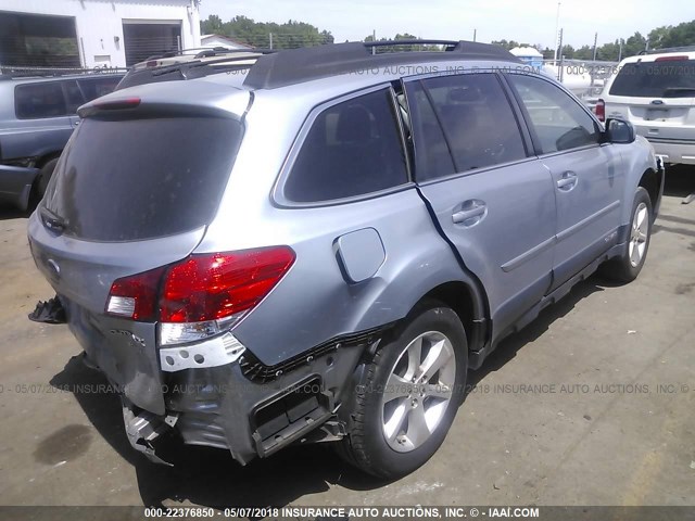 4S4BRBKC2D3320244 - 2013 SUBARU OUTBACK 2.5I LIMITED SILVER photo 4