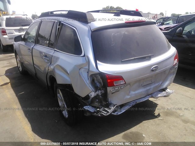 4S4BRBKC2D3320244 - 2013 SUBARU OUTBACK 2.5I LIMITED SILVER photo 6