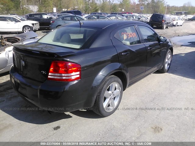 1B3LD76M48N692431 - 2008 DODGE AVENGER R/T BLACK photo 4