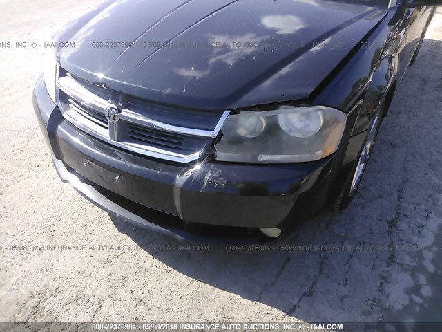 1B3LD76M48N692431 - 2008 DODGE AVENGER R/T BLACK photo 6