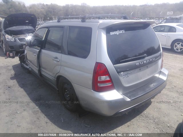 JF1SG69625H706755 - 2005 SUBARU FORESTER 2.5XT SILVER photo 3