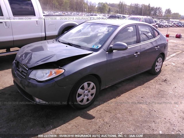 KMHDU46D48U464674 - 2008 HYUNDAI ELANTRA GLS/SE/LIMITED GRAY photo 2