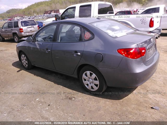 KMHDU46D48U464674 - 2008 HYUNDAI ELANTRA GLS/SE/LIMITED GRAY photo 3