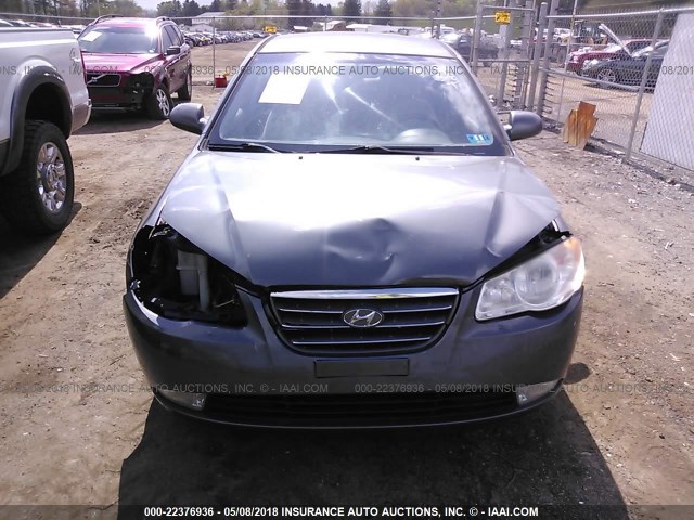 KMHDU46D48U464674 - 2008 HYUNDAI ELANTRA GLS/SE/LIMITED GRAY photo 6