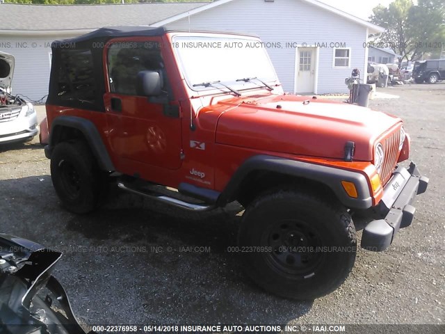 1J4FA39S45P310710 - 2005 JEEP WRANGLER X ORANGE photo 1