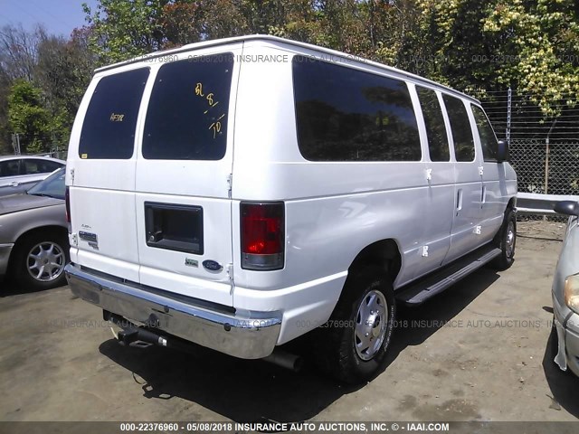 1FBNE3BL8ADA74877 - 2010 FORD ECONOLINE E350 SUPER DUTY WAGON WHITE photo 4