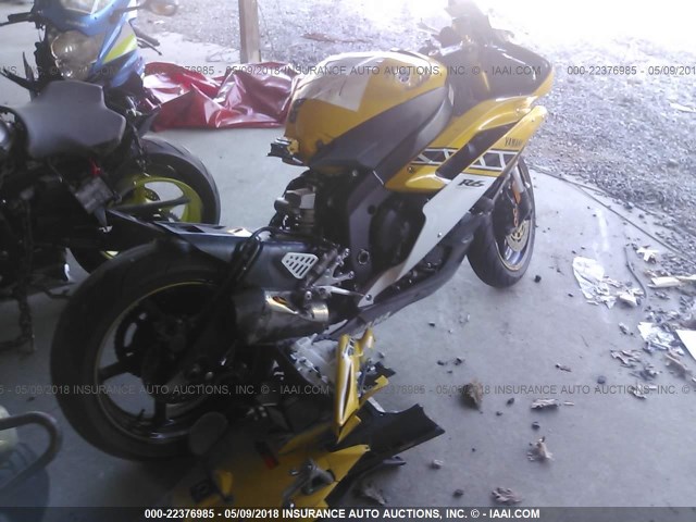 JYARJ12E16A002387 - 2006 YAMAHA YZFR6 L YELLOW photo 4