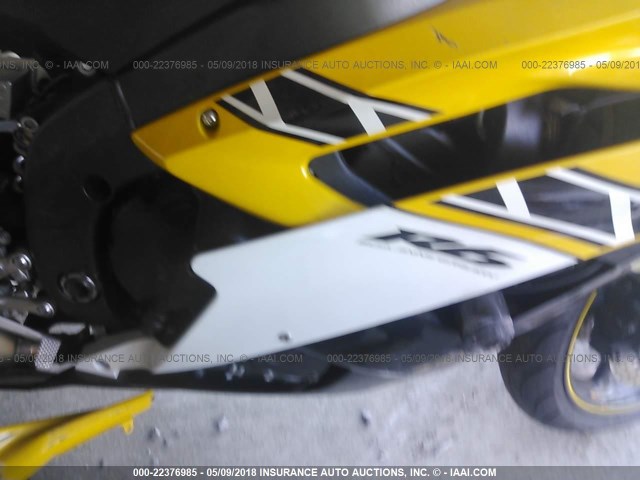 JYARJ12E16A002387 - 2006 YAMAHA YZFR6 L YELLOW photo 8