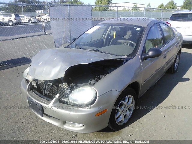 1B3ES56C92D578044 - 2002 DODGE NEON ES GOLD photo 2