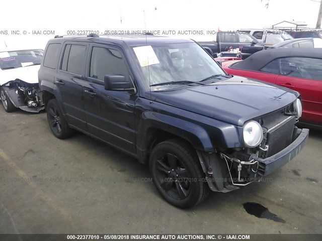 1C4NJRCB3ED775252 - 2014 JEEP PATRIOT LIMITED BLACK photo 1