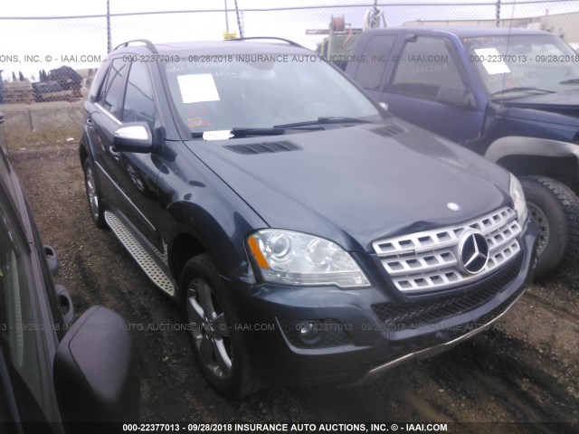 4JGBB8GB1AA557211 - 2010 MERCEDES-BENZ ML 350 4MATIC GRAY photo 1