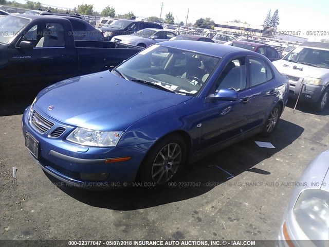 YS3FB49S831036526 - 2003 SAAB 9-3 LINEAR BLUE photo 2