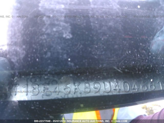 4T1BE46K89U404661 - 2009 TOYOTA CAMRY SE/LE/XLE BLACK photo 9