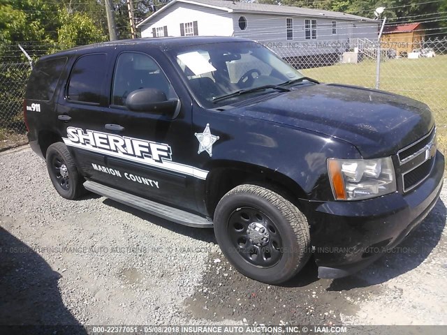 1GNEC03049R243187 - 2009 CHEVROLET TAHOE POLICE BLACK photo 1