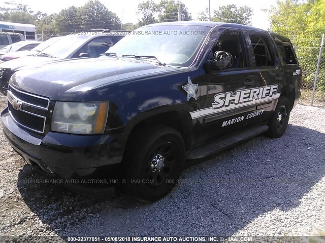 1GNEC03049R243187 - 2009 CHEVROLET TAHOE POLICE BLACK photo 2