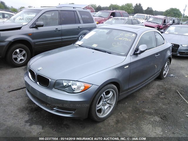 WBAUP7C57BVK78572 - 2011 BMW 128 I GRAY photo 2