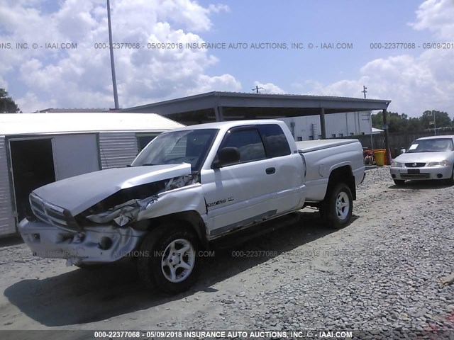 3B7HF13Z81G726834 - 2001 DODGE RAM 1500 SILVER photo 2