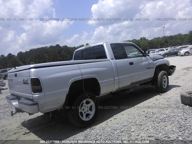 3B7HF13Z81G726834 - 2001 DODGE RAM 1500 SILVER photo 4