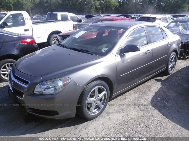 1G1ZA5EU1BF277682 - 2011 CHEVROLET MALIBU LS მუქი ყავისფერი ფოტო 2