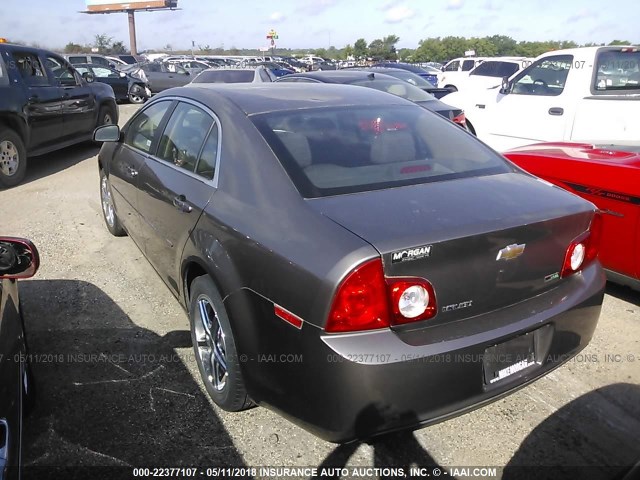 1G1ZA5EU1BF277682 - 2011 CHEVROLET MALIBU LS მუქი ყავისფერი ფოტო 3