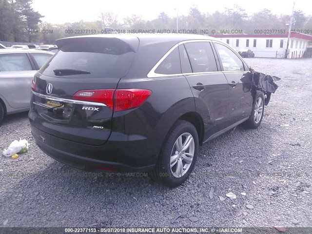 5J8TB4H33DL020729 - 2013 ACURA RDX BLACK photo 4