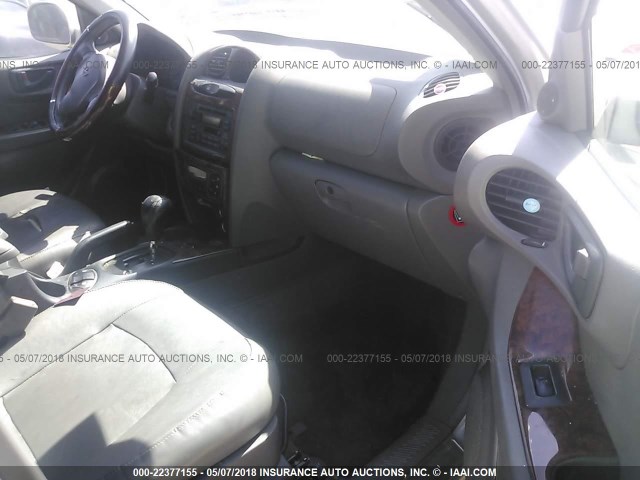 KM8SC13D72U193422 - 2002 HYUNDAI SANTA FE GLS/LX SILVER photo 5